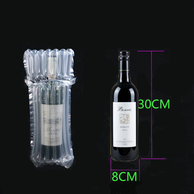 wine glass bottle inflatable air bubble bag