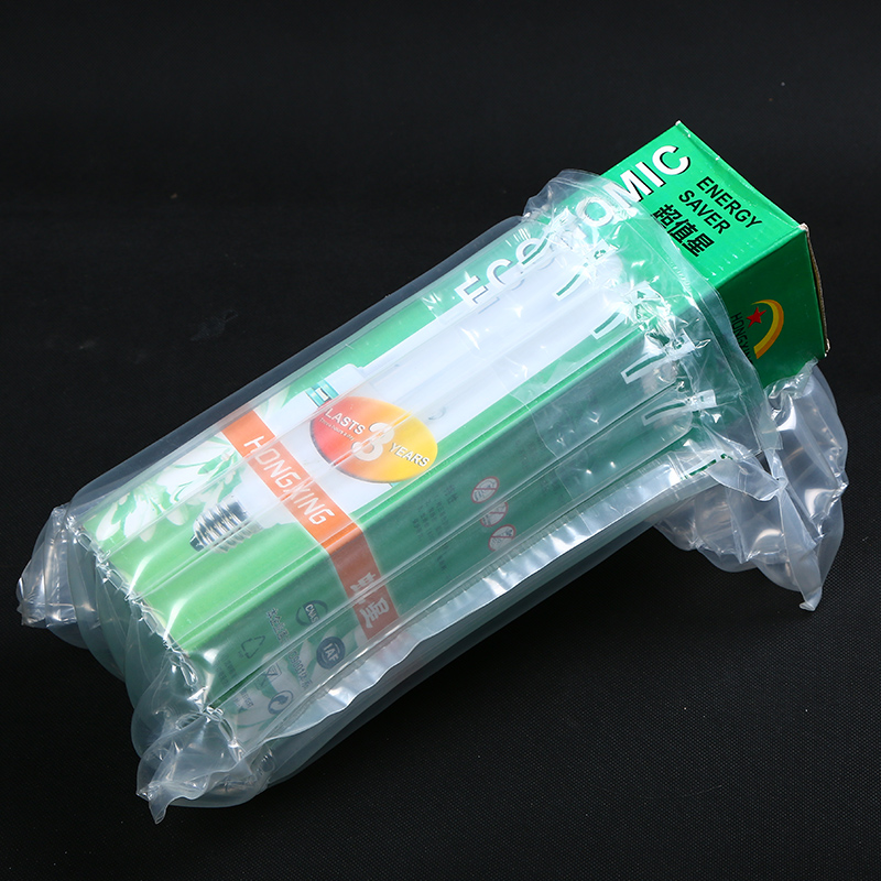 Inflatable plastic column air bag